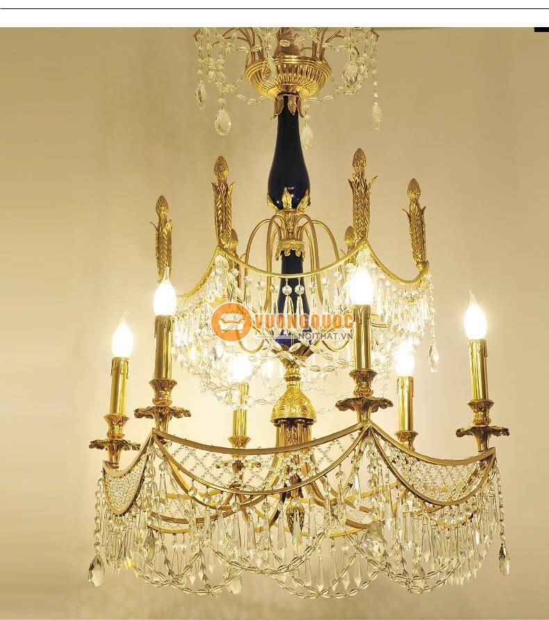 Đèn chùm đồng phòng khách ABR144-4